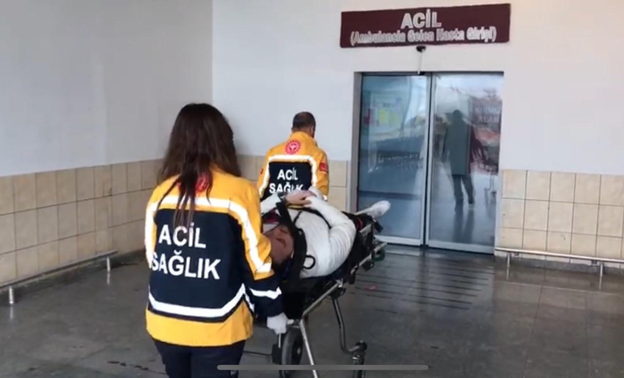 Kaza günü hastaneye kaldırılan yaralılardan biri. 