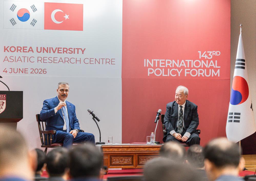 Dışişleri Bakanı Hakan Fidan, Seul'de Kore Üniversitesi'nce düzenlenen '143. Uluslararası Politika Forumu'nda hitapta bulundu.