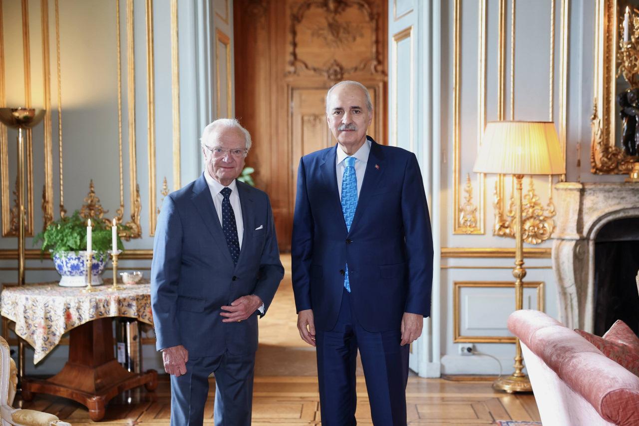 TBMM Başkanı Kurtulmuş, İsveç Kralı Carl XVI Gustaf tarafından kabul edildi