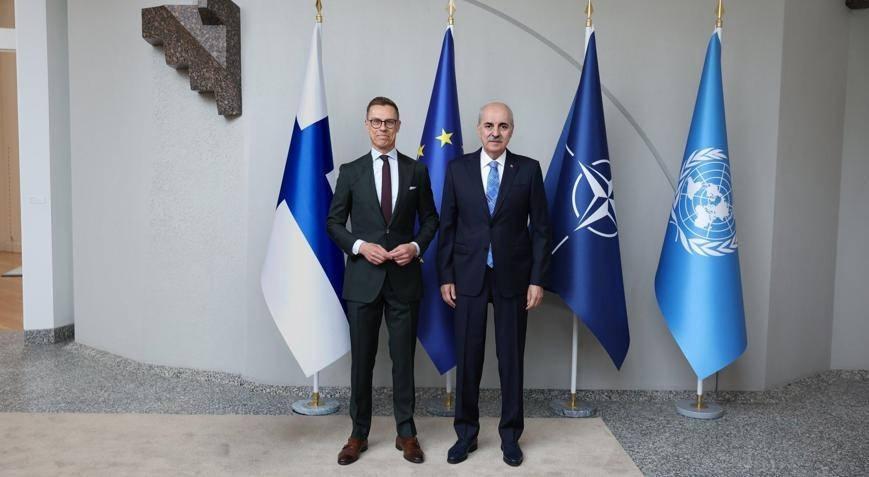 TBMM Başkanı Kurtulmuş, Finlandiya Cumhurbaşkanı Stubb ile görüştü