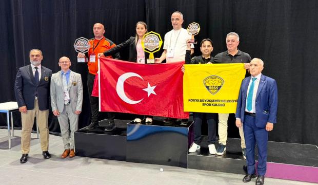 Avrupa'da zirveye &ccedil;ıktılar! Başkan Altay'dan Konya'nın gen&ccedil; yıldızlarına tebrik