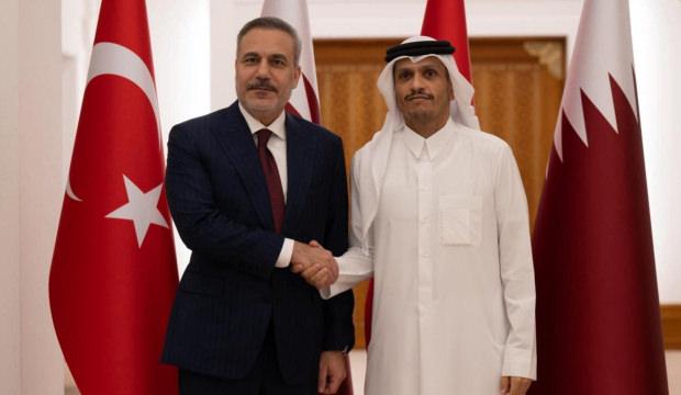 Dışişleri Bakanı Fidan, Katar Başbakanı Al Sani ile g&ouml;r&uuml;şt&uuml;