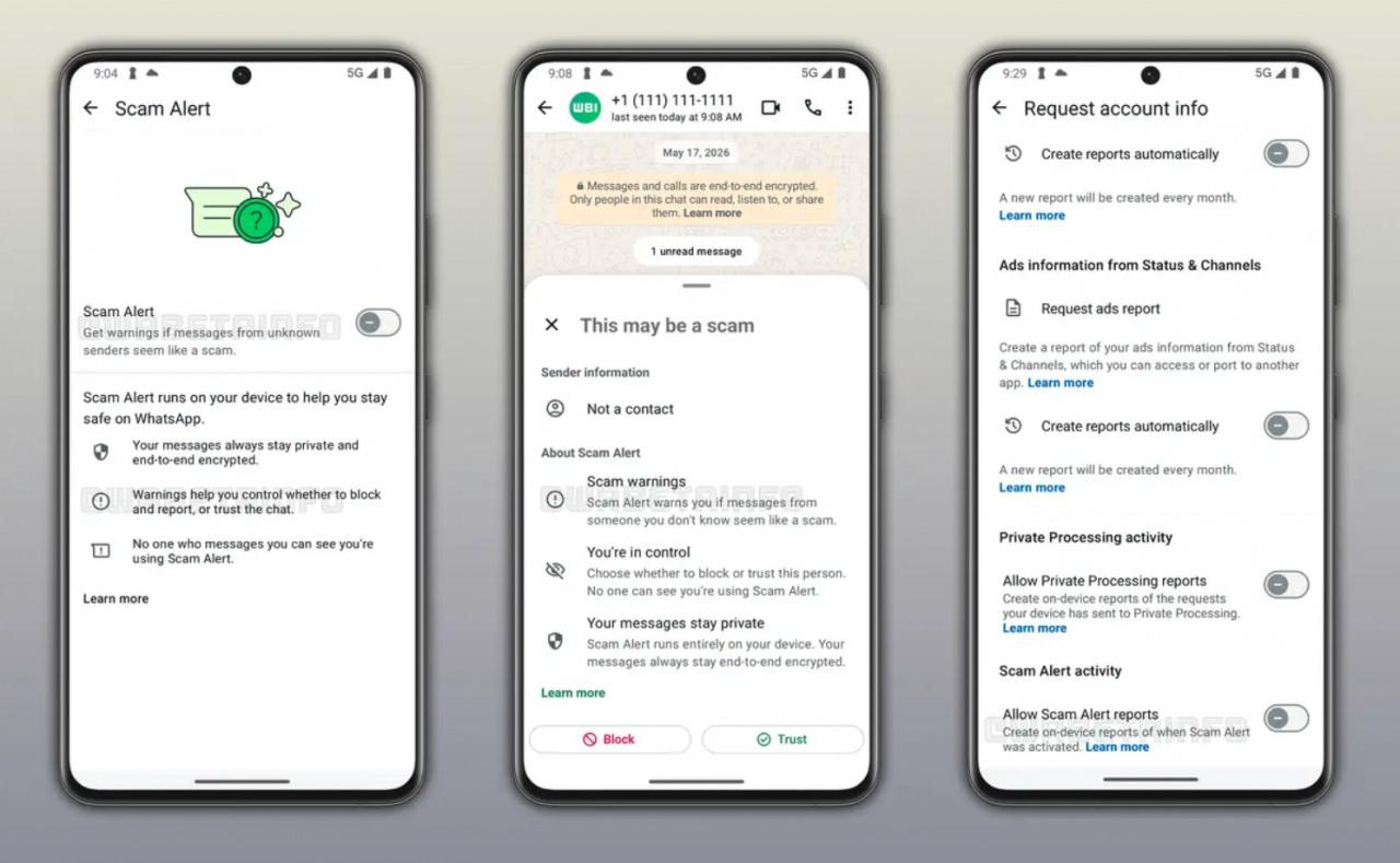 WhatsApp'ın geliştirdiği yeni Scam Alert sistemi, mesaj içeriklerini okumadan şüpheli mesajları tespit ederek kullanıcıları olası dolandırıcılık girişimlerine karşı uyaracak.