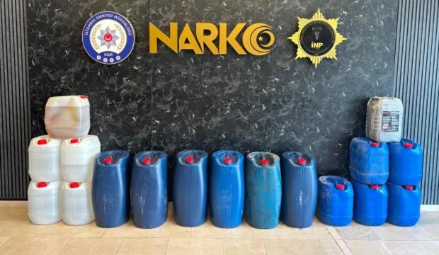 İstanbul'da 519 kilo sıvı metamfetamin ele ge&ccedil;irildi