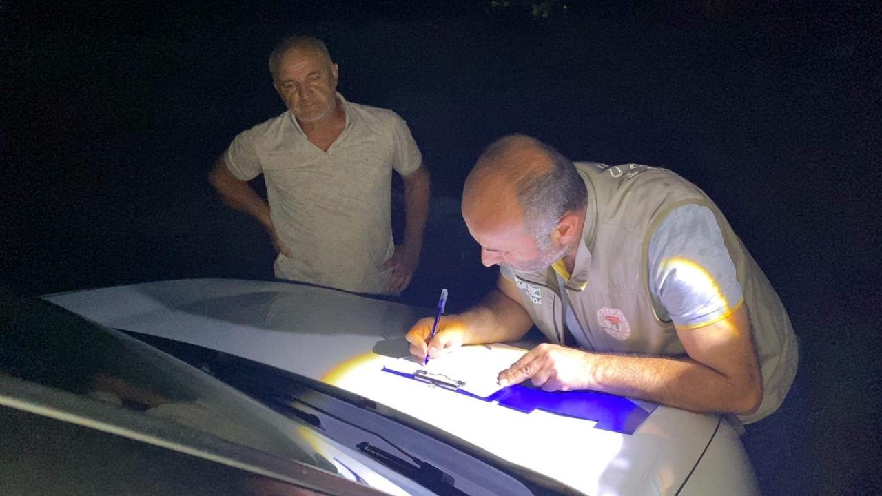 Bölgeye ekipler sevk edildi ve inceleme yapıldı.