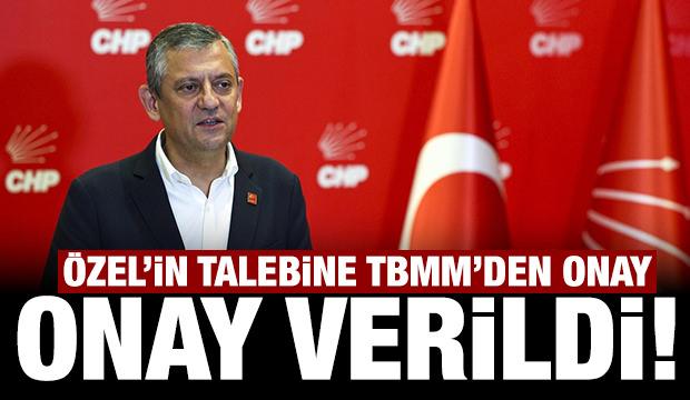 &Ouml;zg&uuml;r &Ouml;zel'in talebine TBMM'den &ccedil;ıktı: Onay verildi!