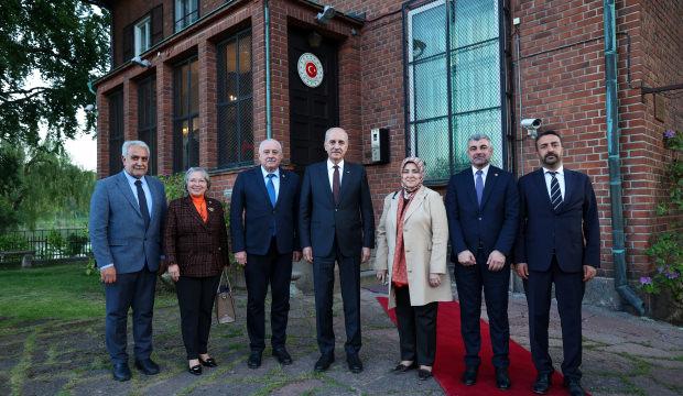 TBMM Başkanı Kurtulmuş T&uuml;rkiye'nin Stokholm B&uuml;y&uuml;kel&ccedil;iliğini ziyaret etti