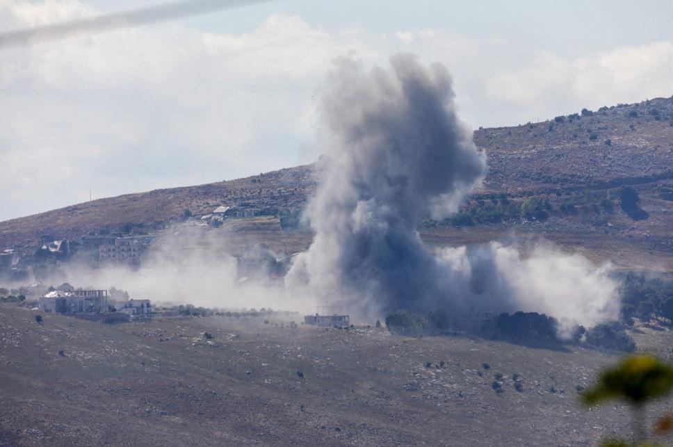 İsrail'in saldırılarından bir görüntü