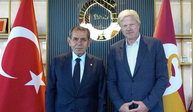 Alman futbol efsanesi Oliver Kahn'dan Dursun &Ouml;zbek'e ziyaret!