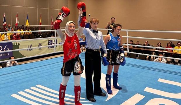B&uuml;y&uuml;k gurur! &Ouml;zlem Melek Korkmaz D&uuml;nya Şampiyonu oldu