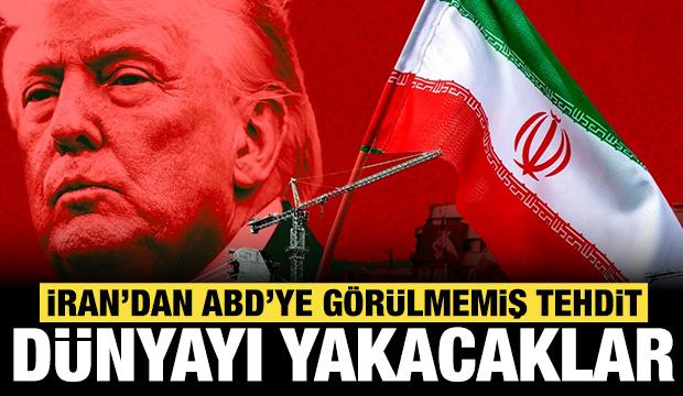 İran'dan ABD'ye g&ouml;r&uuml;lmemiş tehdit: T&uuml;m d&uuml;nyayı ateşe atacaklar