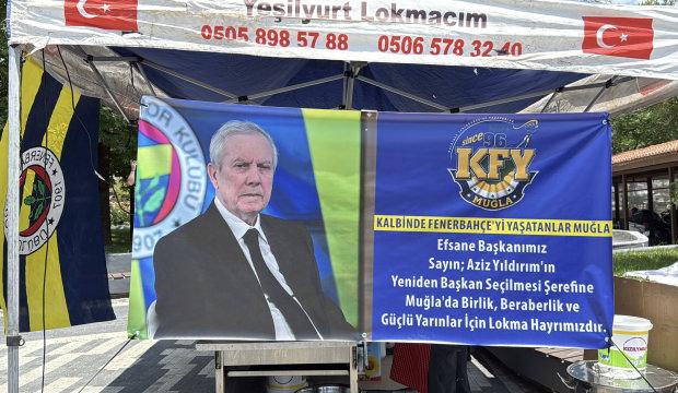 Muğla'da Aziz Yıldırım i&ccedil;in lokma d&ouml;k&uuml;ld&uuml;