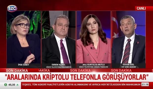 RT&Uuml;K'ten S&ouml;zc&uuml; TV'ye &Ouml;zg&uuml;r &Ouml;zel'in kriptolu telefon iddiaları nedeniyle ceza