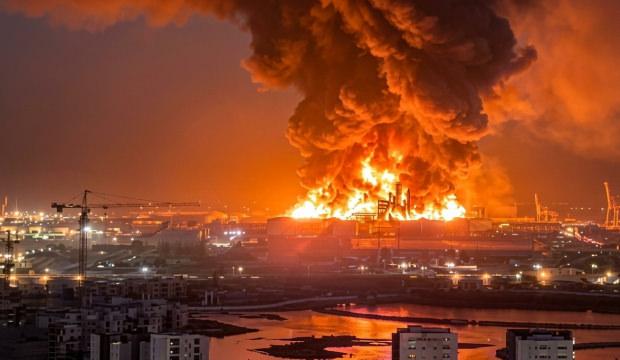 Savaş u&ccedil;akları T&uuml;rkiye'nin komşusunu vurmak i&ccedil;in havalandı: Patlama sesleri...