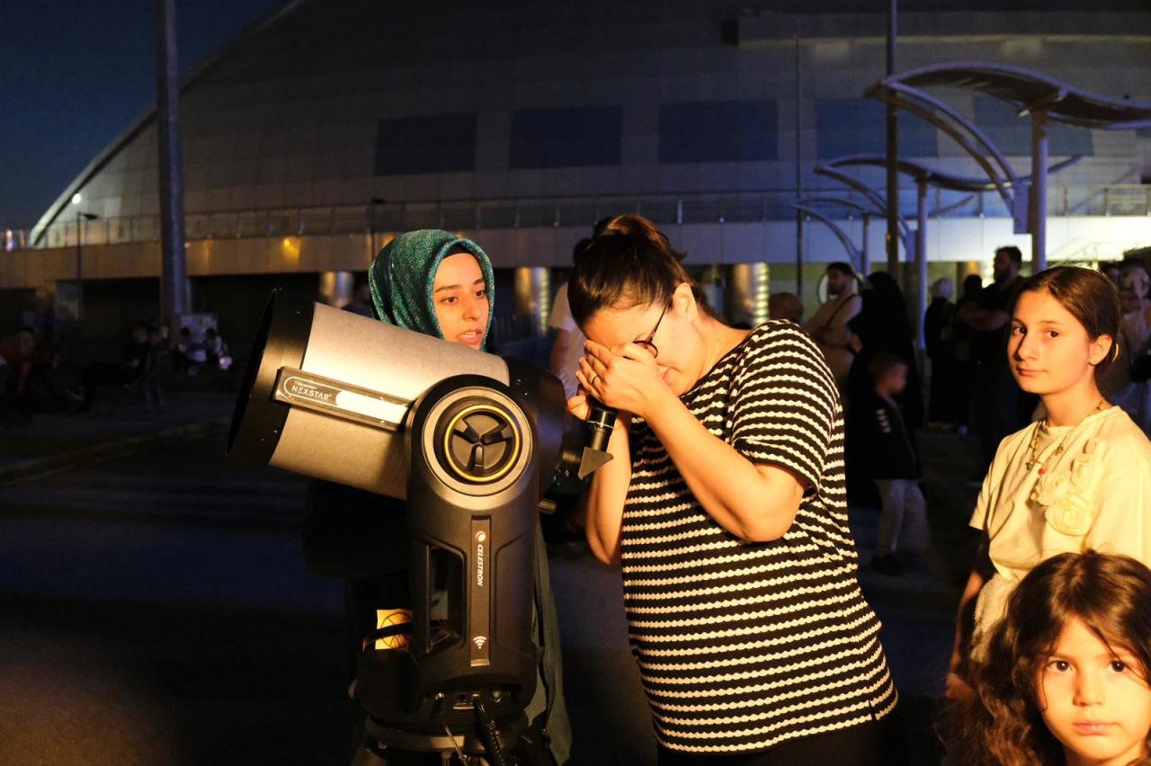 Gökyüzü Gözlem Etkinliği”, bilim ve astronomi meraklılarını bir araya getirdi.