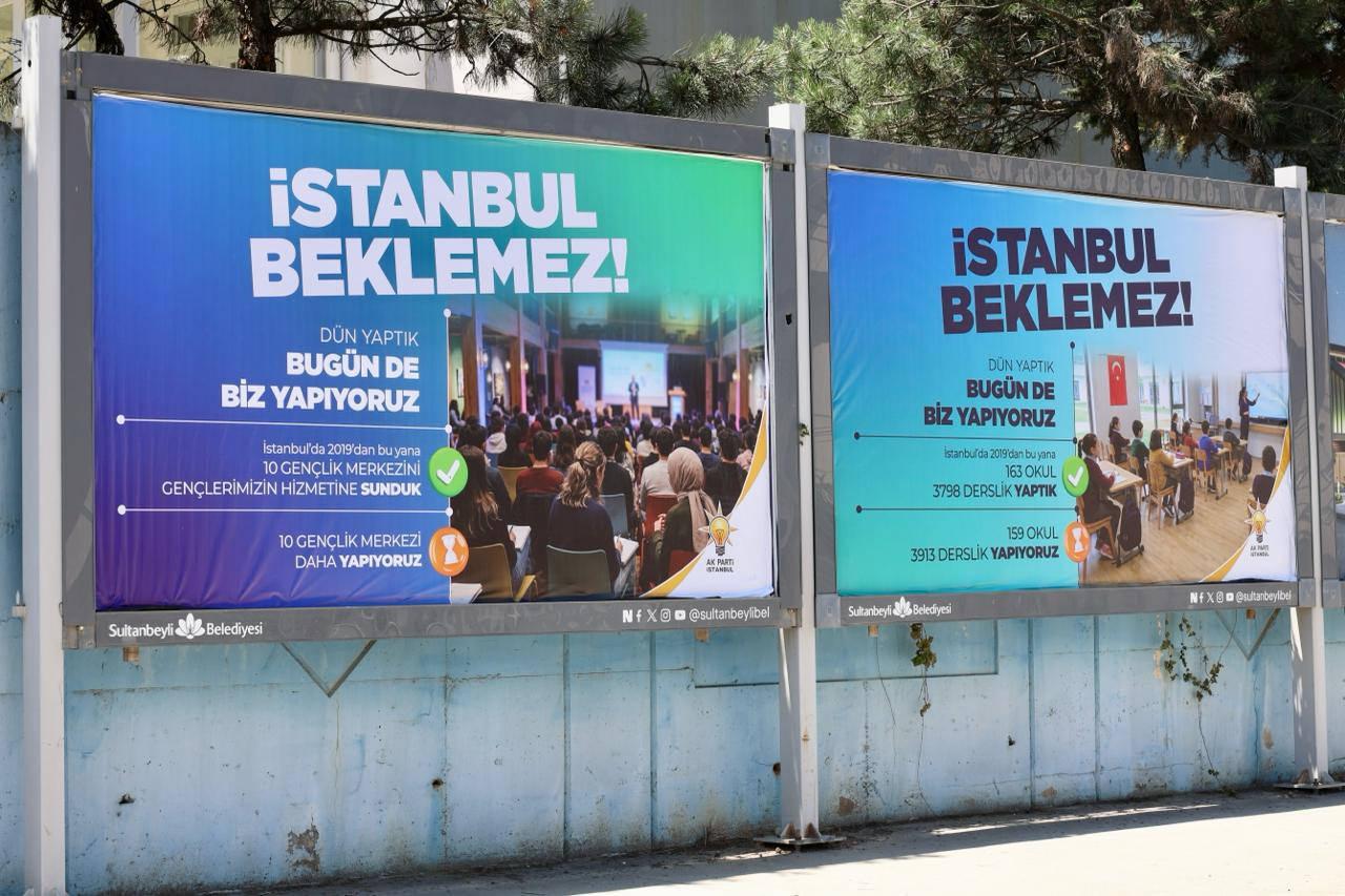Yapılan yatırımlar billboardlarda gösterildi