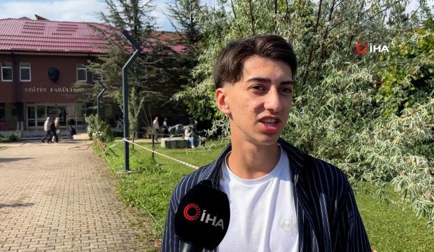 Bolu&rsquo;da YKS'ye giren &ouml;ğrencinin milli takım mağlubiyeti sonrası tepkisi viral oldu