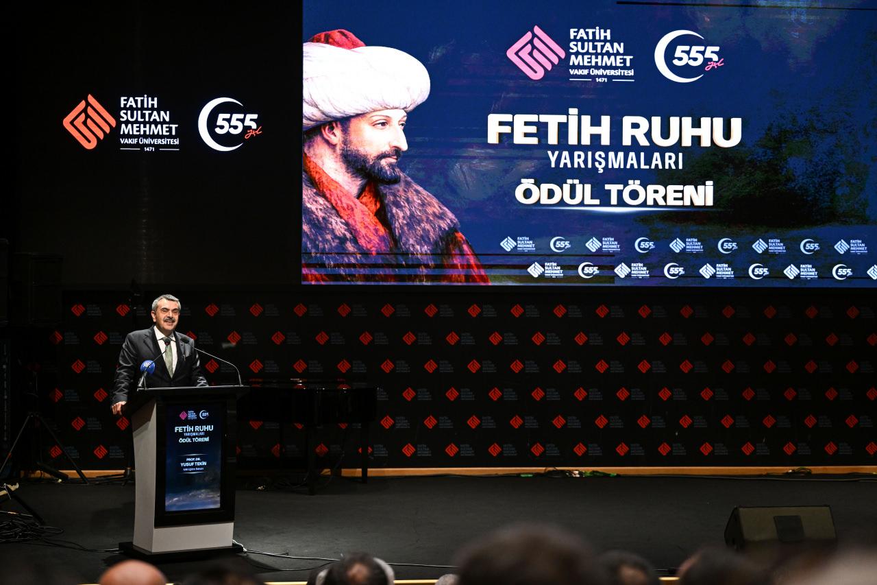 Milli Eğitim Bakanı Yusuf Tekin 'Fetih Ruhu Yarışmaları' Ödül Töreninde konuştu