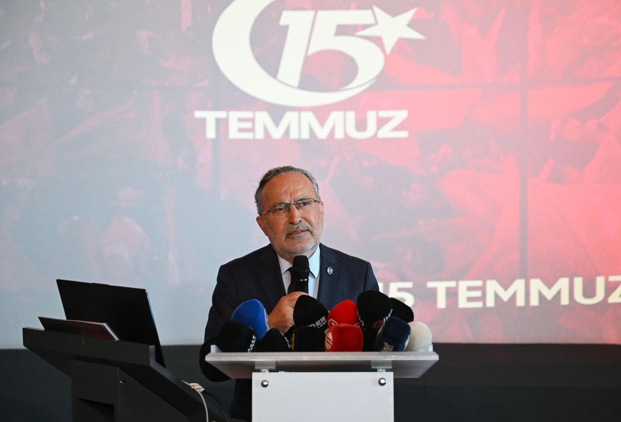 15 Temmuz Demokrasi ve Milli Birlik Günü'nün 10. yılı kapsamında düzenlenen anma etkinliklerinin tanıtım toplantısından bir görünüm.