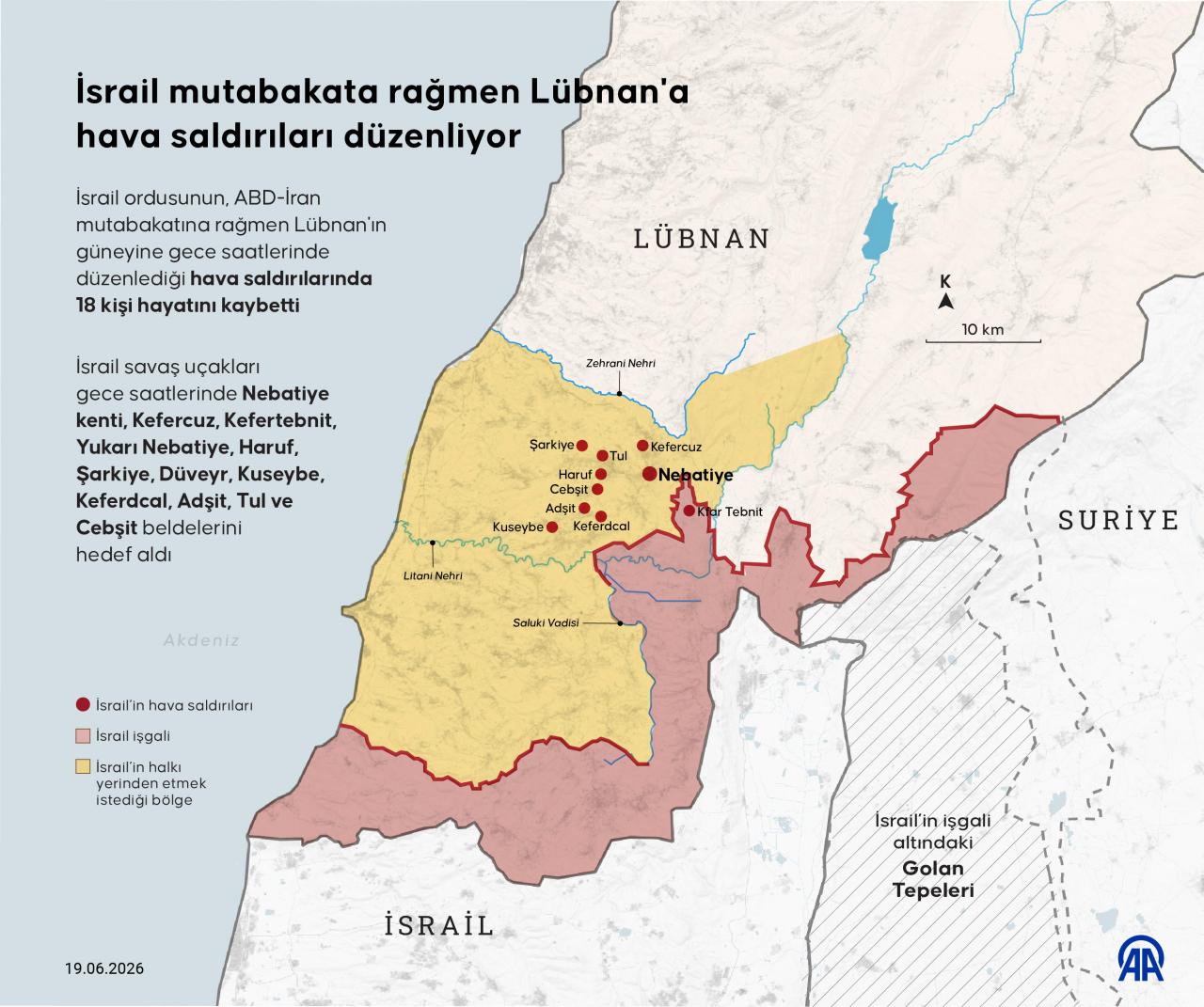 İsrail, mutabakata rağmen Lübnan'daki saldırılarını sürdürüyor.