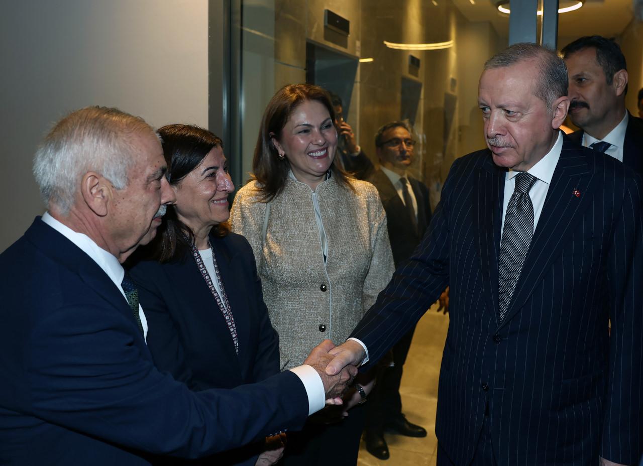 Keşan Belediye Başkanı Mehmet Özcan ve Cumhurbaşkanı Erdoğan