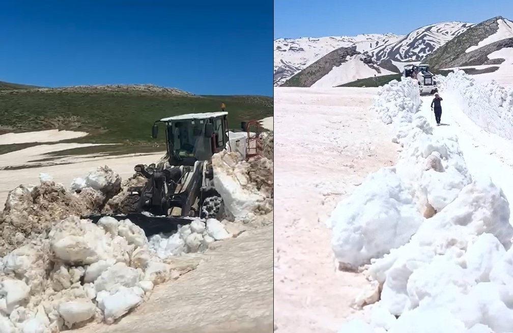 Kar temizleme araçları yolda çalışma başlatıldı.