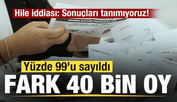 Hile iddiası: Sonu&ccedil;ları tanımıyoruz! Y&uuml;zde 99'u sayıldı! Fark 40 bin oy