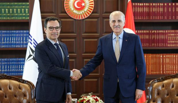 Kurtulmuş'tan NATO Zirvesi &ouml;ncesi &ouml;nemli g&ouml;r&uuml;şme