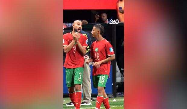  Mazraoui'den D&uuml;nya Kupası'nda ilk gol&uuml;n&uuml; atan arkadaşına ş&uuml;k&uuml;r &ccedil;ağrısı