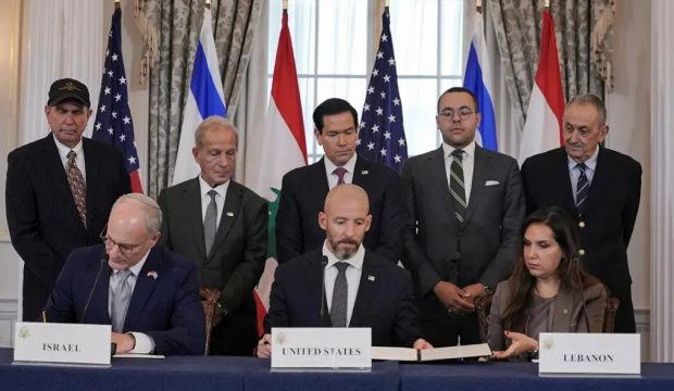Washington&rsquo;da tarihi imzalar atıldı! İsrail ve L&uuml;bnan'ın &ccedil;er&ccedil;eve anlaşması nedir?