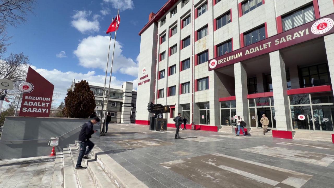 Erzurum Adalet Sarayı'nda dava görüldü. 