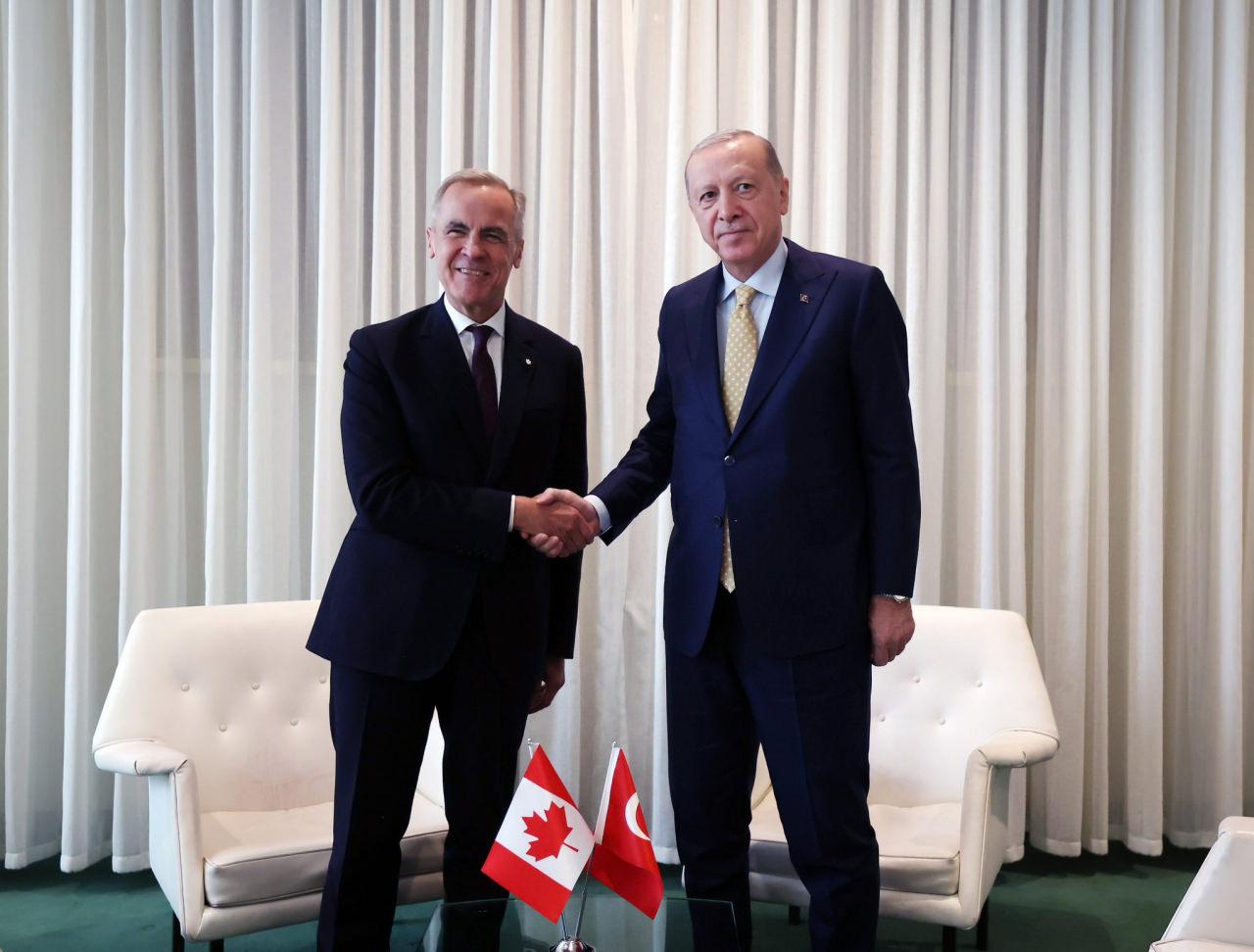 Recep Tayyip Erdoğan ve Mark Carney