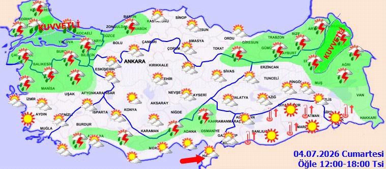 4 Temmuz hava durumu tahmini