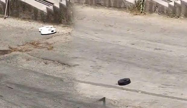 Ankara&rsquo;da ara&ccedil;ların bile &ccedil;ıkmakta zorlandığı yokuşta bu kez robot s&uuml;p&uuml;rgeler test edildi