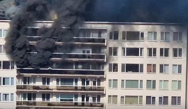 Bel&ccedil;ika'da bir binada yangın! &Ccedil;ok sayıda &ouml;l&uuml; var