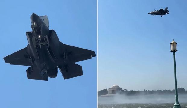 F-35, Beyaz Saray'a yakın b&ouml;lgede havada bekledi