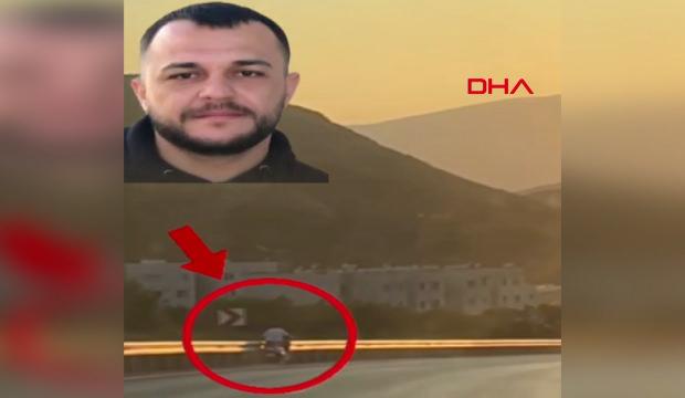Feci kaza kamerada: Bariyerlere &ccedil;arpan motosikletli hayatını kaybetti!