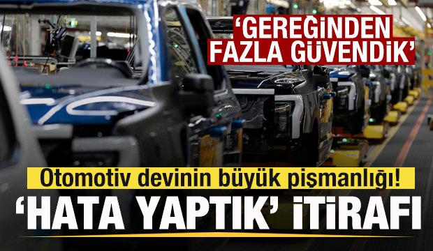 Otomotiv devinin b&uuml;y&uuml;k pişmanlığı! 'Hata yaptık' itirafı: Gereğinden fazla g&uuml;vendik