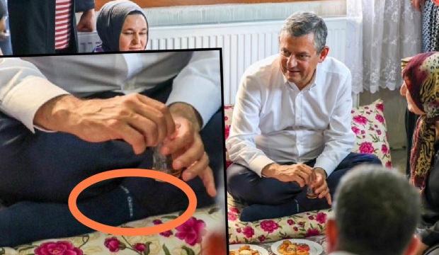 &Ouml;zg&uuml;r &Ouml;zel'in &ccedil;orabındaki yazı dikkat &ccedil;ekti