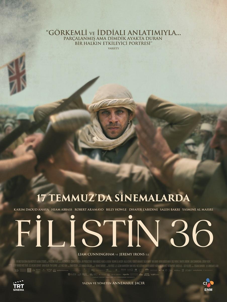 TRT ortak yapımı 'Filistin 36' filminin afişi.