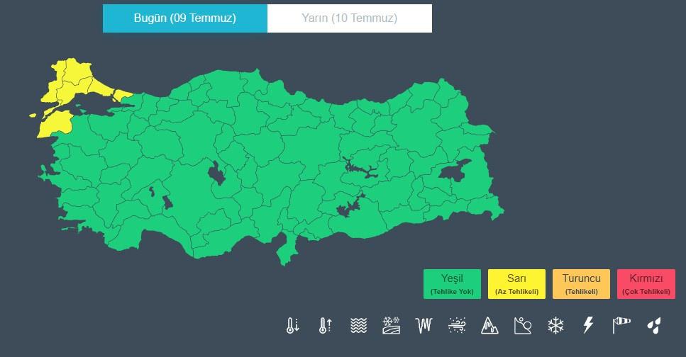Meteoroloji'den kuvvetli yağış uyarısı: İstanbul ve çevresi dikkatli olmalı
