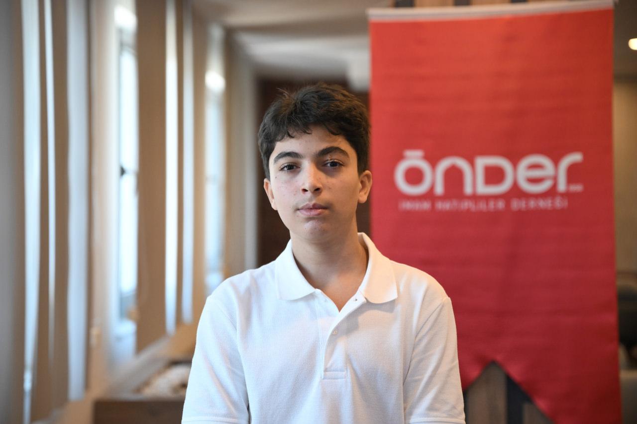 Tuzla Muzefferda Güzide Pulur İmam Hatip Ortaokulu öğrencisi Ahmet Emin Öztürk