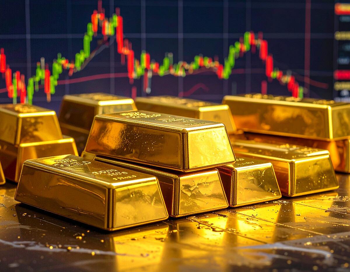 Altın fiyatlarındaki dalgalanmaları gösteren grafik ve Finansal Danışman Mustafa Aşkın