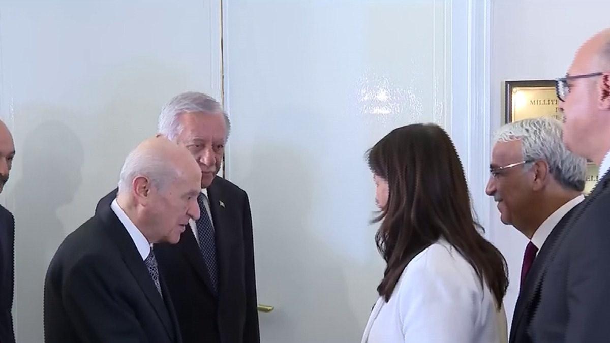 Dem Parti heyetinin ziyaretinden kare...
