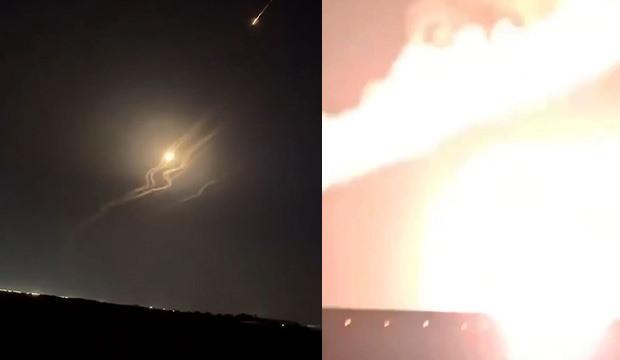 İran f&uuml;zeleri &Uuml;rd&uuml;n'deki &uuml;ss&uuml; vurdu hava savunması &ccedil;aresiz kaldı