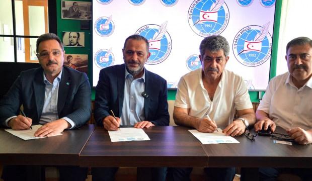 KKTC Dış Basın Birliği, TİMBİR ve TDGF arasında İş Birliği protokol&uuml; imzalandı