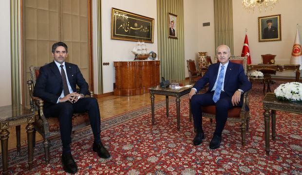 TBMM Başkanı Kurtulmuş, Katar B&uuml;y&uuml;kel&ccedil;isi Al-Henzab&rsquo;ı kabul etti