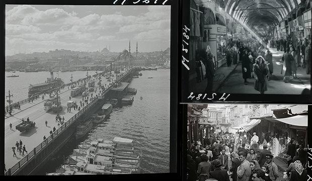 İstanbul'u hi&ccedil; b&ouml;yle g&ouml;rmediniz! 70 yıl &ouml;nceki fotoğraflar İsve&ccedil; arşivinden &ccedil;ıktı!