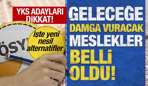 YKS'de kılavuz olacak liste: Geleceğe damga vuracak meslekler belli oldu