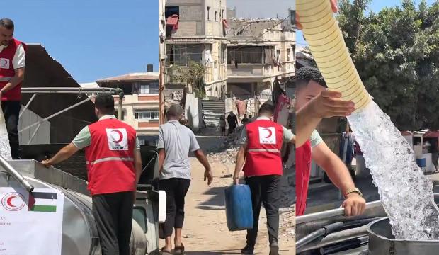 T&uuml;rk Kızılay, Gazze'de salgın hastalıklara karşı hijyen seferberliği başlattı